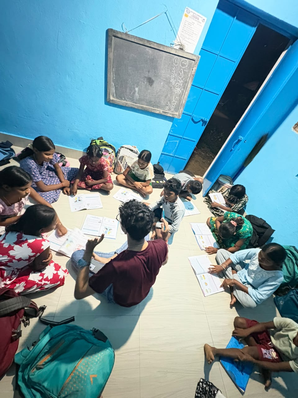 Students of Prerna Institute Engaged in Learning